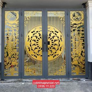 cửa cổng sắt CNC tại quận Tân Phú