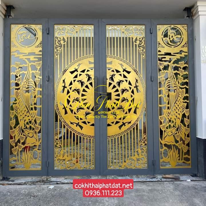 cửa cổng sắt CNC tại quận Tân Phú